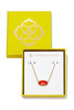 Kendra Scott Elisa Gold Pendant Necklace in Red Illusion | Gift Box