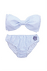 NO MONOGRAM Seersucker Bow Bikini | Blue {BOTTOMS}