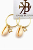 Karli Buxton | Shell + Star Hoop Earrings