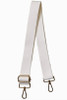 AHDORNED Solid Interchangeable 1.5" Cotton Bag Strap | White