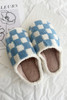 Blue Checked Slippers