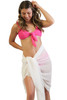 White Easy Days Beach Sarong Swimsuit Coverup- Add a Monogram!