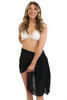 Black Easy Days Beach Sarong Swimsuit Coverup- Add a Monogram!