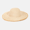 Fringed Straw Beach Hat