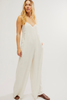 Free People Drifting Dreams White Snowball One Piece Jumpsuit