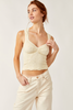 Free People Love Letter Sweetheart Cami Tank in Ivory
