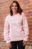 Small Blush Sweatshirt With 3 Bows