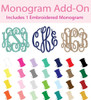 Monogrammed Baby Burp Cloth