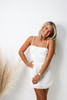 White Eyelit Corset Dress