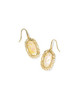 Kendra Scott Dani Figaro Frame Drop Earrings in Gold Iridescent Abalone