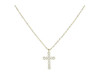 Kendra Scott Cross Crystal Pendant Necklace (Gold White Crystal) Necklace