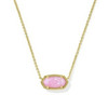 Kendra Scott Elisa Pendant Women's Necklace Women's Necklace Gold Carnation Kyocera Opal