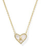 Kendra Scott Heart Letter Short Pendant Necklace Letter K

Reversible Kendra Scott Initial Necklace- 1 side has a locket look and the other is mother of pearl. Both sides have the initial.