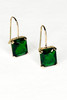 The Gala Drops in Emerald Green Short Dangle Earrings