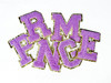 Purple Heat Press Letter Patch