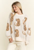 My Favorite Cheetah Sweater with Balloon Sleeves