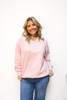 Baby Pink Mockneck Sweatshirt 