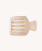Almond Beige Small Flat Square Hair Clip