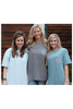 Monogrammed Short Sleeve Comfort Colors | Ice Blue