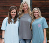 Monogrammed Short Sleeve Comfort Colors | Ice Blue