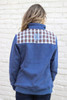 Ginny Marie's Monogrammed Tartan Quarter Zip | Faded Navy