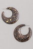 Earrings | Lost in the Moon | Bronze Crescent Hoops