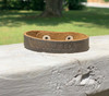 Oak River | You Are Loved Typewriter Leather Snap Bracelet in Indio Whiskey