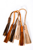 Oak River | Short Leather Tassel in Chocolate Brown