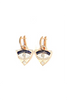 Karli Buxton | Eye See You Shield Earrings in Rose Gold