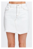 Contrast Stitch Woven Mini Skirt