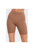 Knit Biker Shorts | Brown