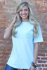 Monogrammed Short Sleeve Comfort Colors | Chambray