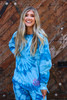 Monogrammed Comfort Colors Tie Dye Spirit Tees | Sky Blue
