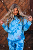 Monogrammed Comfort Colors Tie Dye Spirit Tees | Sky Blue
