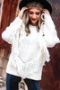 Ivory Fringe Sweater