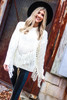 Ivory Fringe Sweater