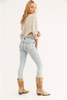 Free People | Raw High Rise Jegging | Acid Wash Indigo