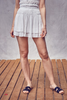 Ruffle Skirt With Shorts | White