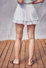 Ruffle Skirt With Shorts | White