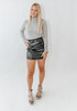 Faux Leather Ruched Skirt available in Macon, Georgia