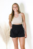 Free People Black Way Home Shorts