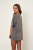 The Camille Oversized Tee in Vintage Charcoal