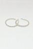 Large Bubble Hoops | Silver
