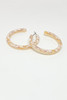 Marbled Acrylic Hoops | Bone 