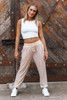 Gold Champagne Sequin Jogger Pants Concert Outfit 