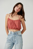 Free People Faded Love Cami in Sundown Rust