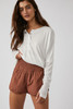 Free People The Way Home Short Peruvian Walnut