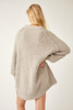 Free People Teddy Sweater Tunic In Silver Clouds