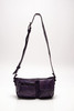 Free People Wade Leather Sling Purse In Plum