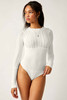 Free People Keep Me Warm Bodysuit In Coconut Milk